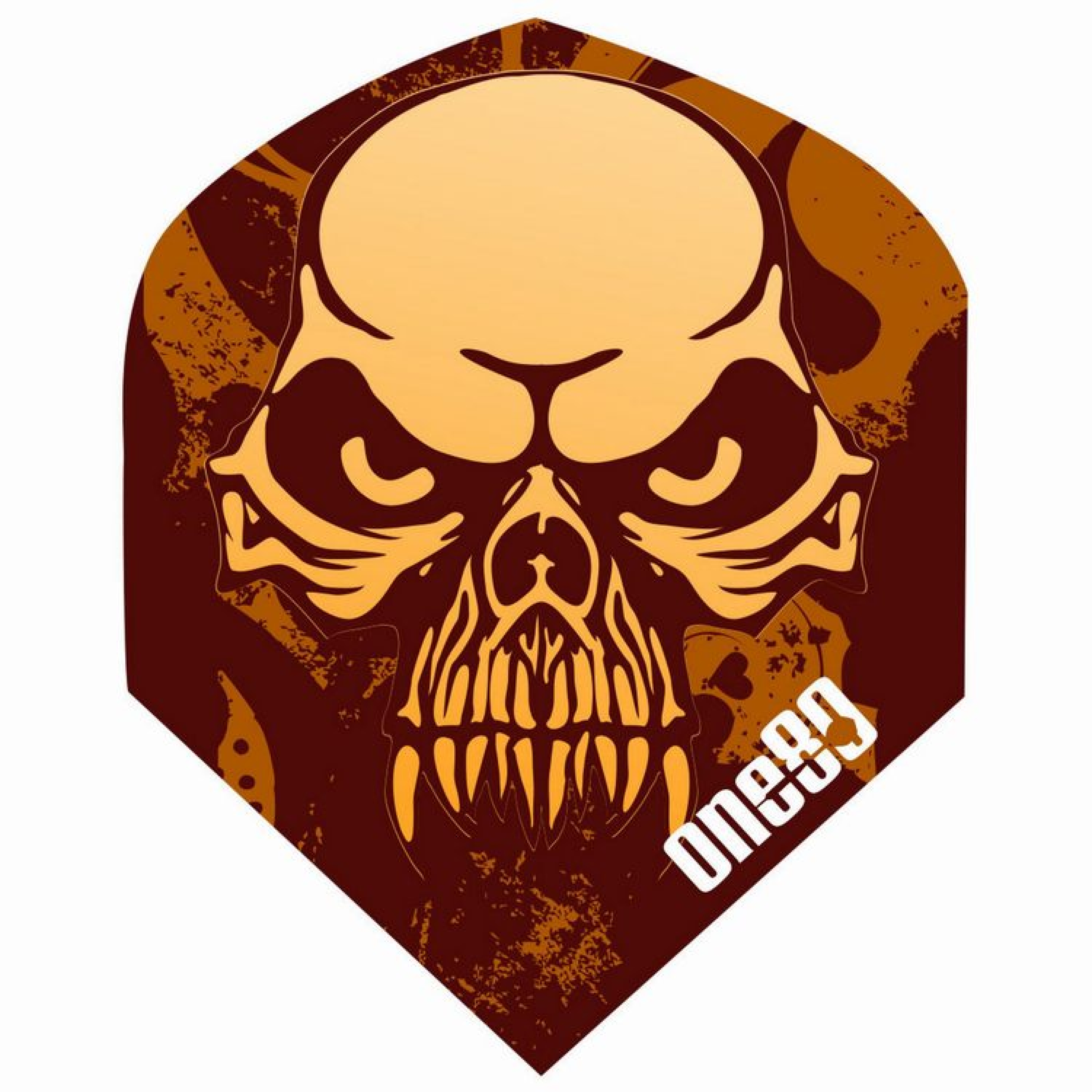 one80 SKULL Standard Dartflight braun